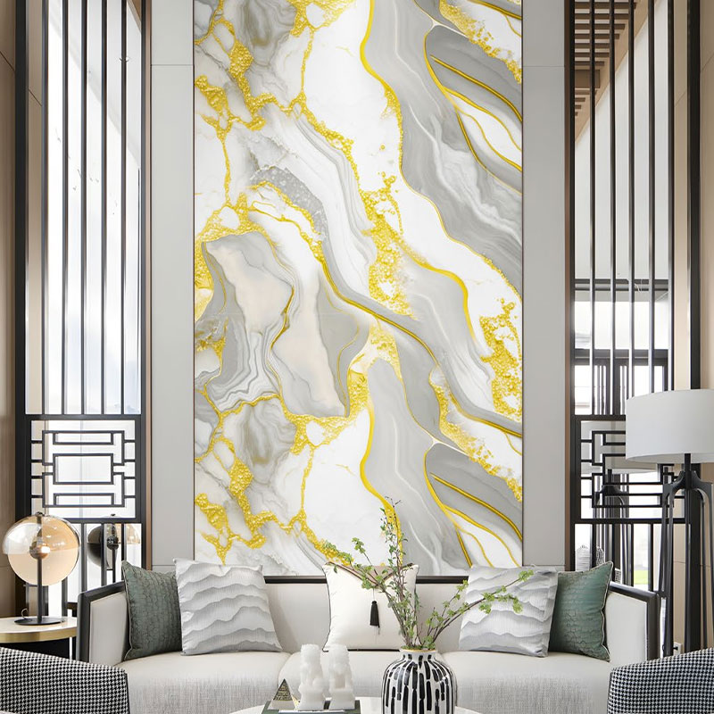 Pozlátená mramorová nálepka Pozlátená mramorová nálepka